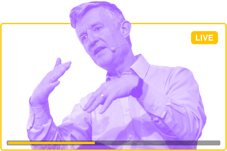 Simon Peyton Jones delivers a keynote session at previous Haskell eXchange conference.